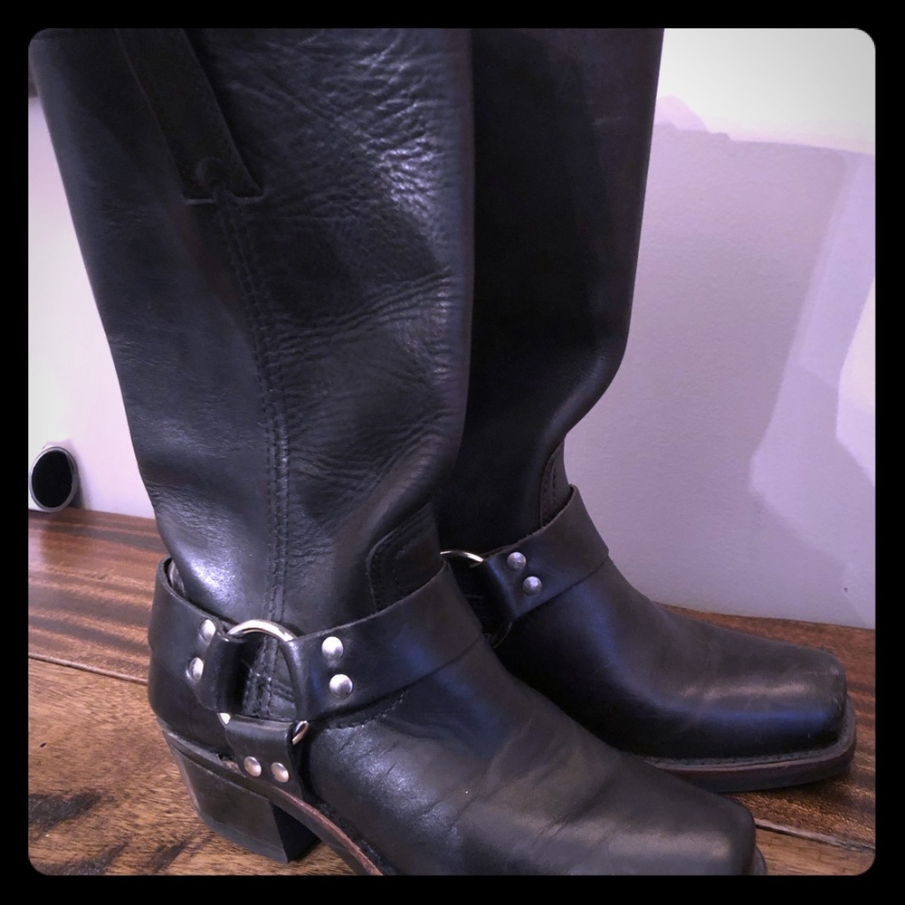 FRYE moto boots